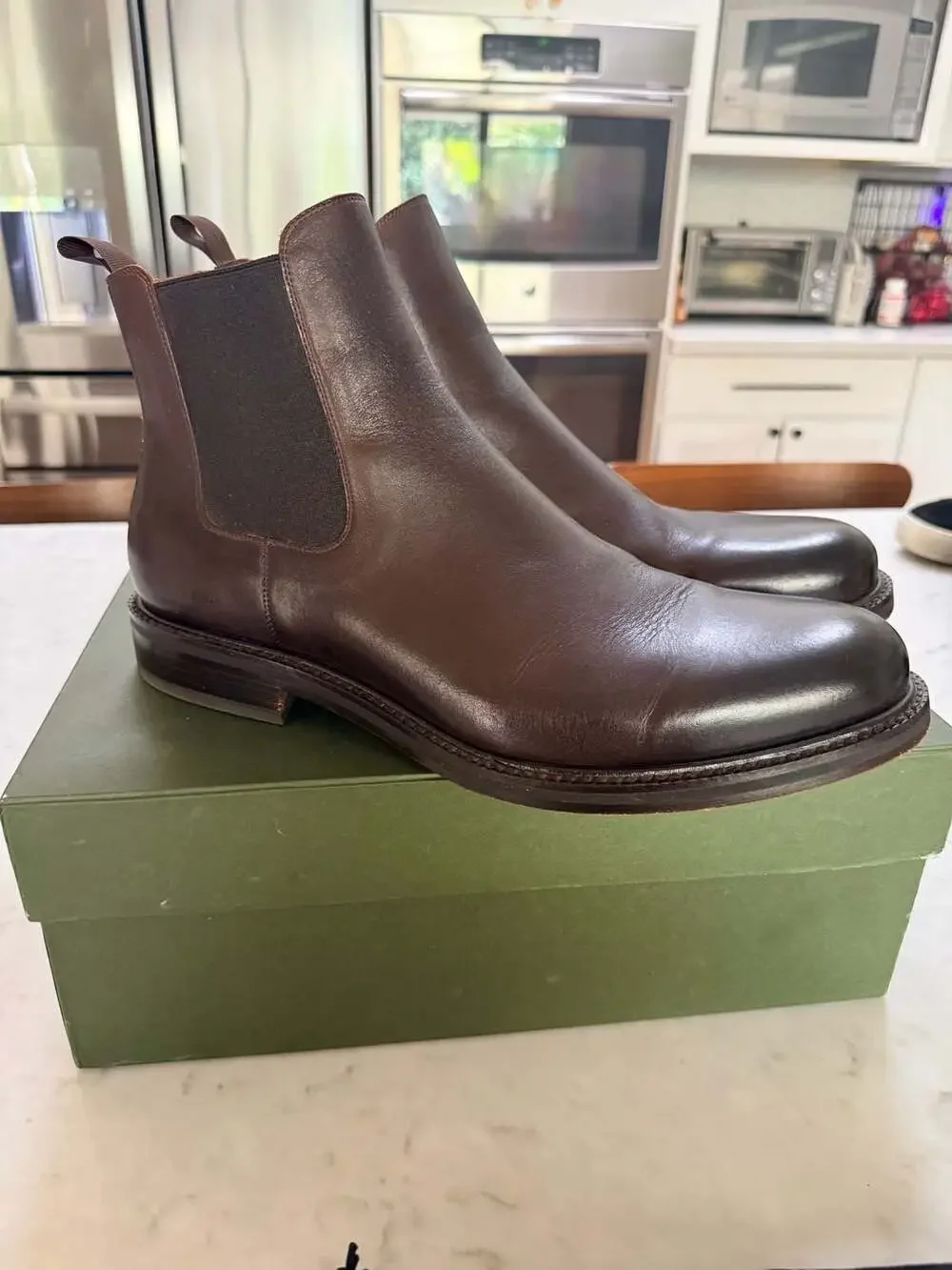 Beckett Simonon Maisen Brown Leather Chelsea Boots 12